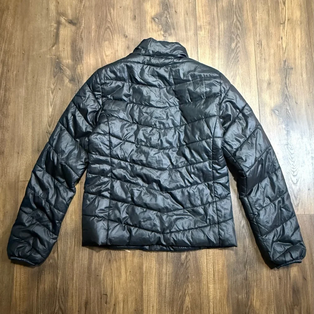 H&M Youth Girls Puffer Coat Black Full Zip Size UK 13-14Y
